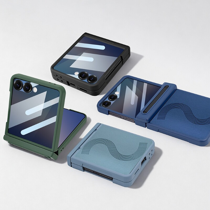 適用於三星Z Flip7/6新款鉸鏈附筆全包保護殼