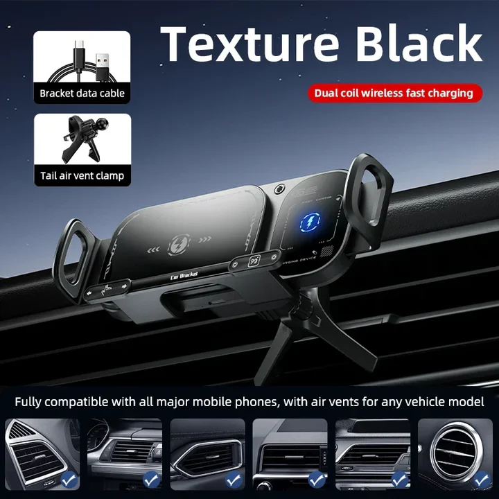 360度旋轉無線車載支架，折疊屏大屏通用版