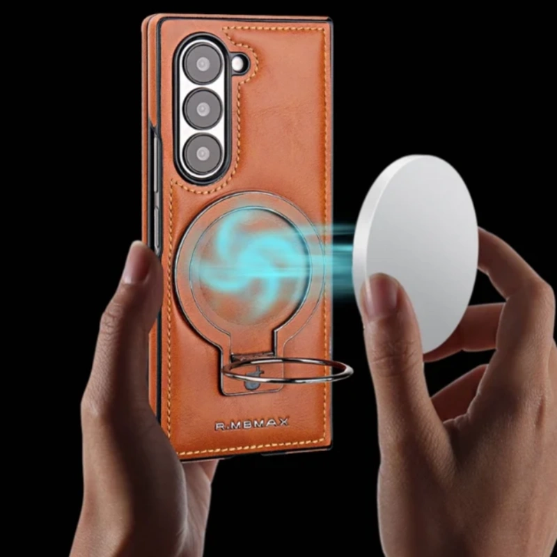 เหมาะสำหรับ Samsung Z Fold6/5/4/3 เคสหนังขาตั้งใหม่