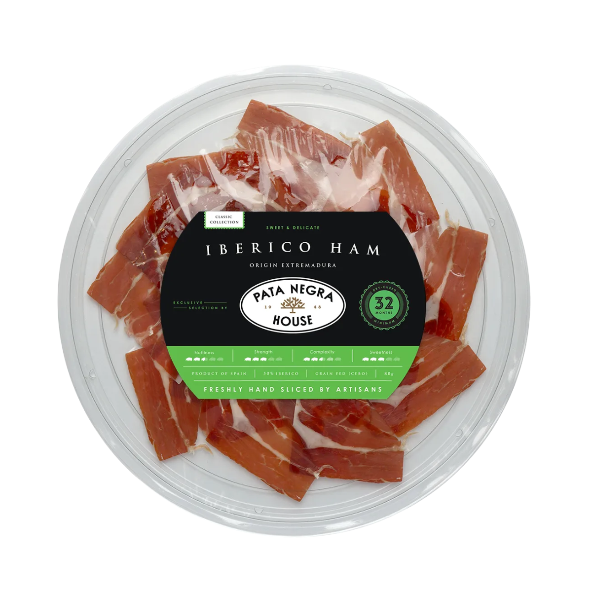 Pata Negra Houuse-32 Months Iberico Ham Cebo 80g