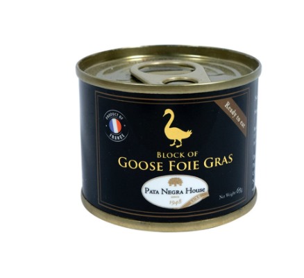 Block of Goose Foie Gras In Cylindrical Tin 65g