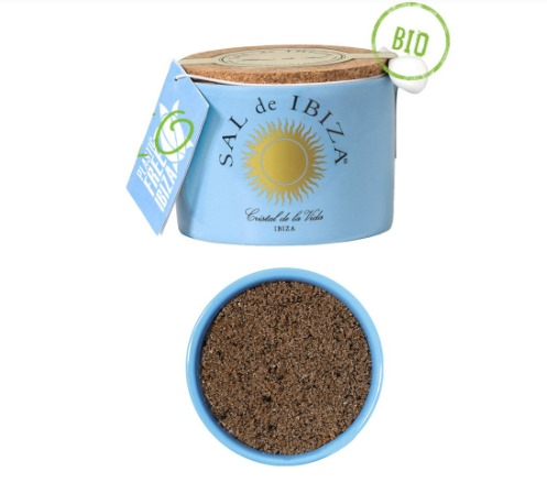 Fleur de Sel (Salt Flower) with black garlic