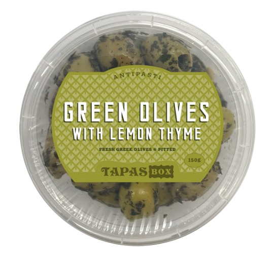 Green Olives Pitted With Lemon Thyme