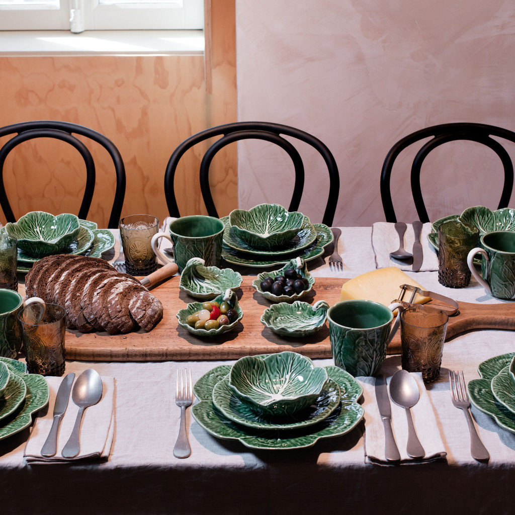 Bordallo Pinheiro Cabbage Set of 12 Green