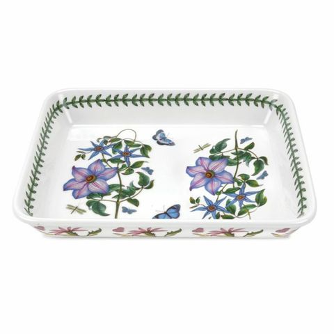 Portmeirion Botanic Garden Lasagna Dish Medium 12.5x 10 inch