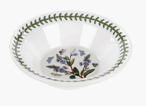 Portmeirion Botanic Garden Seconds Oatmeal Bowl No Guarantee of Flower Motif