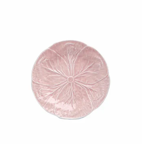 Bordallo Cabbage Dinner Plate by Van Verre, Powder Pink, Set of 4