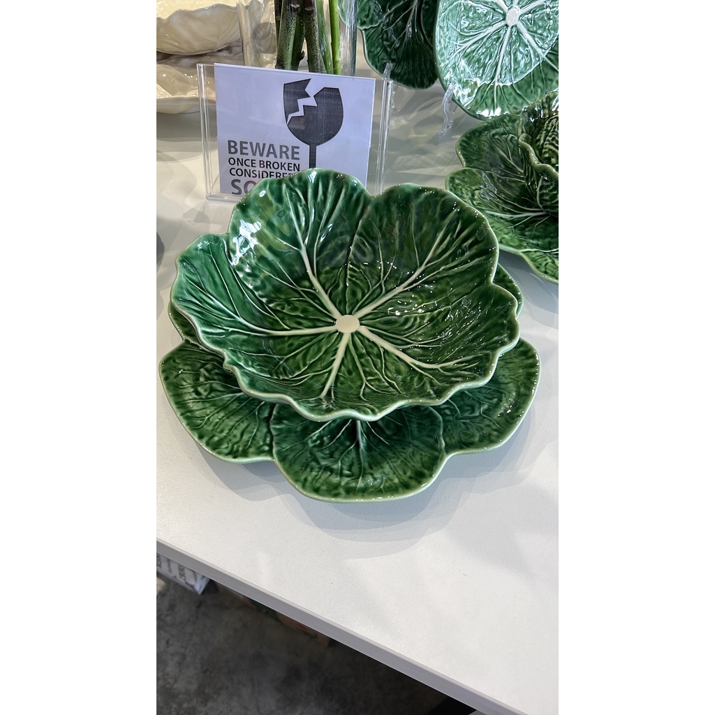 Bordallo Pinheiro Cabbage Bowl 22.5cm Green