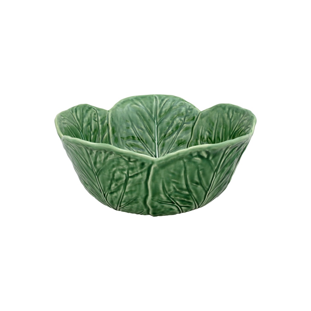 Bordallo Pinheiro Cabbage (Couve) 29.5cm Salad Bowl Green