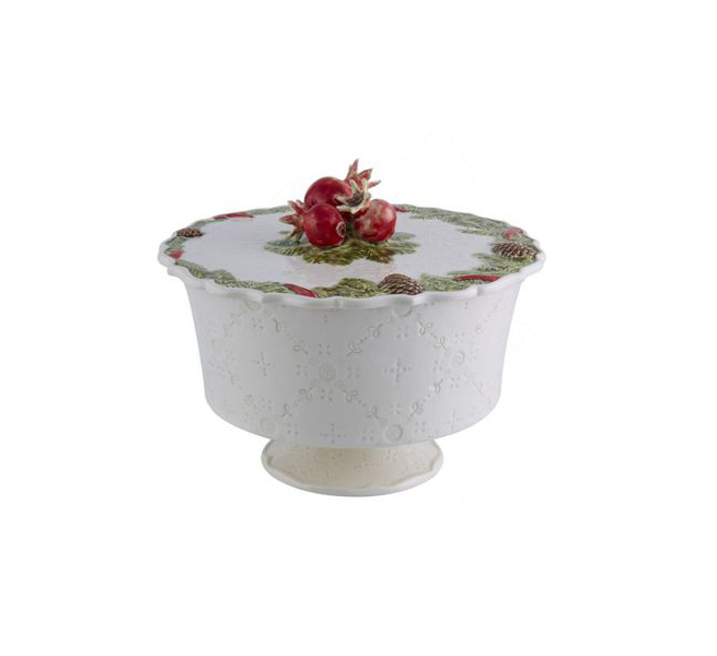 Bordallo Pinheiro Christmas Garland Low Candy Box