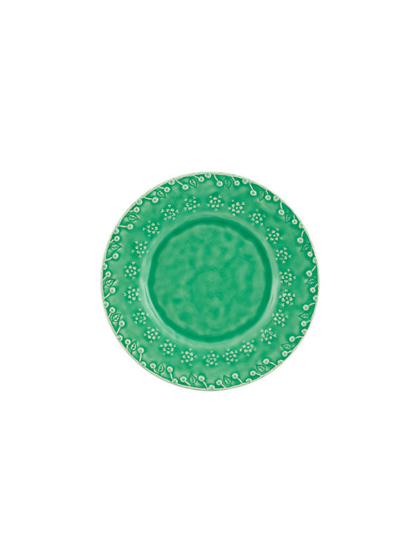 Bordallo Pinheiro Flora Dessert Plate Green