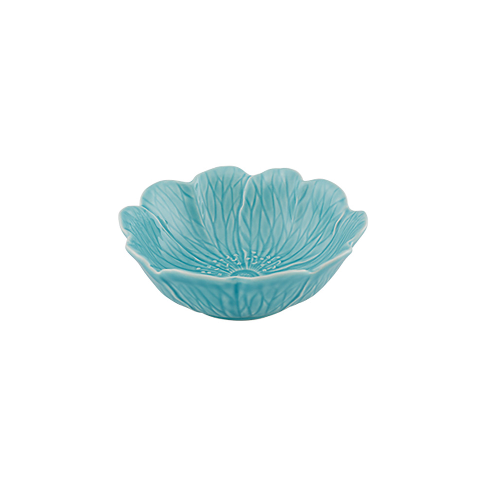 Bordallo Pinheiro Flora Large Bowl Blue