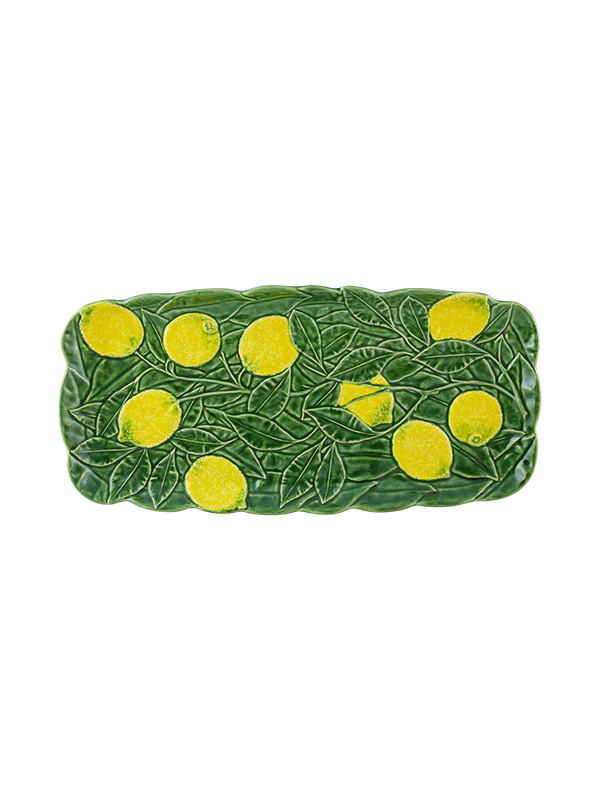 Bordallo Pinheiro Citron Lemon Platter 43 x 20cm