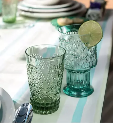 Casa Alegre Joy Glass Mint Set of 6
