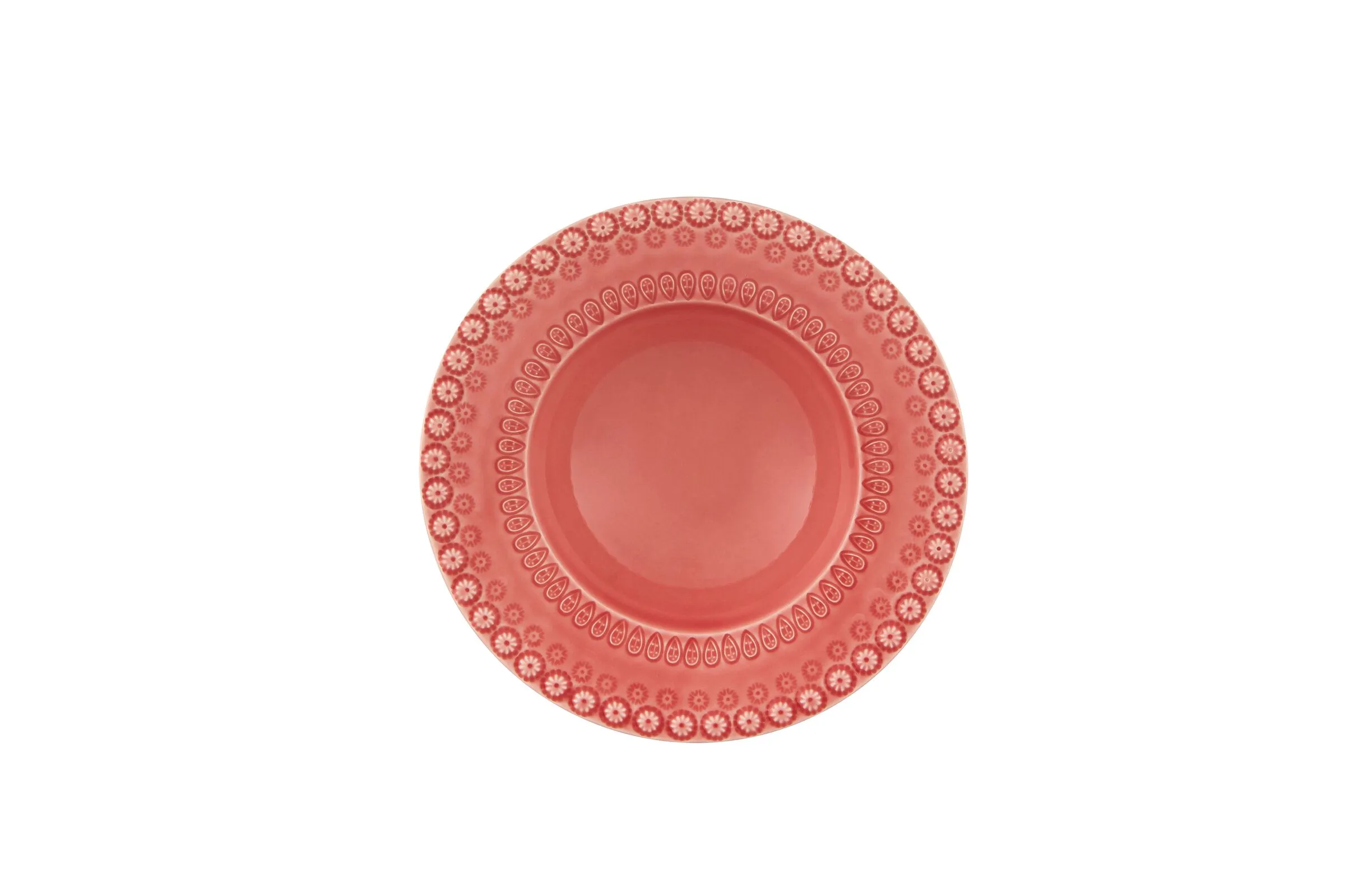 Bordallo Pinheiro Fantasy Soup Plate Pink 21