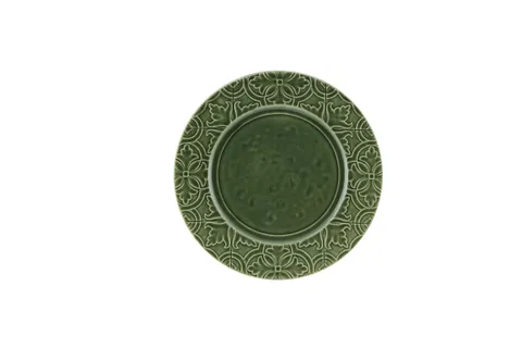 Bordallo Pinheiro Rua Nova Dessert Plate Green 22