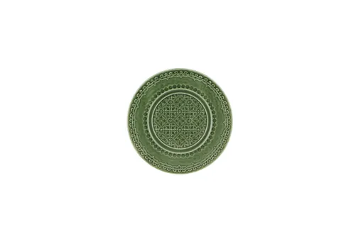 Bordallo Pinheiro Rua Nova Dessert Plate Green 22