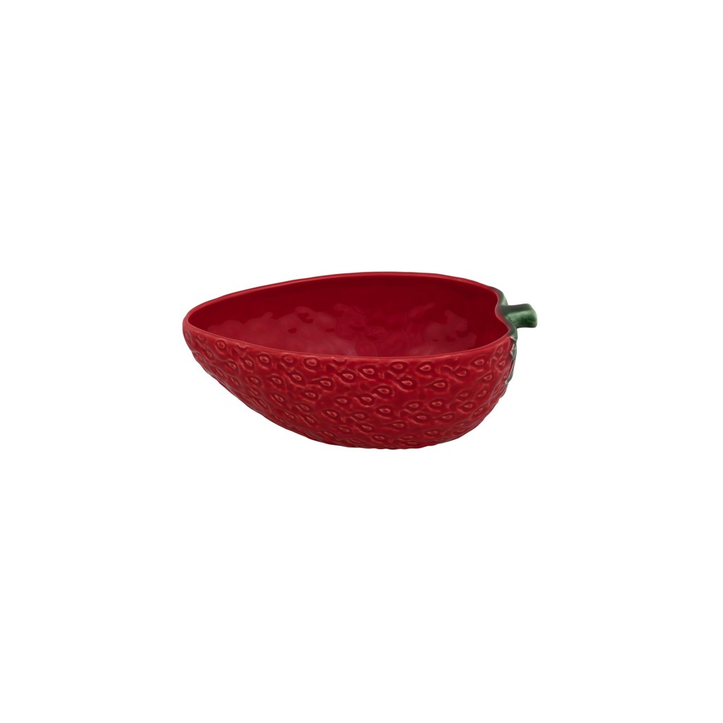 Bordallo Pinheiro Strawberry Oval Bowl 24cm