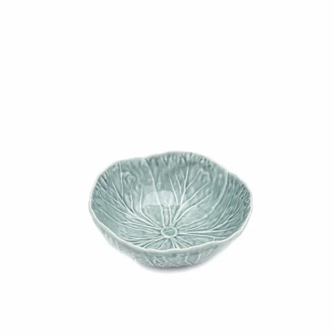 Bordallo Cabbage 17.5cm Bowl by Van Verre, Ice Blue