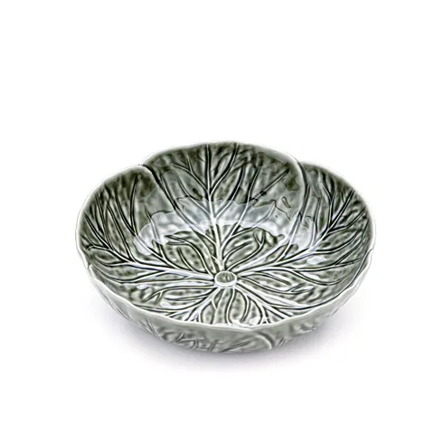 Bordallo Cabbage 29cm Bowl by Van Verre, Olive