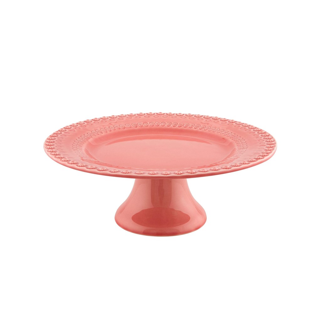 Bordallo Pinheiro Fantasy Small Cake Stand 28 Pink
