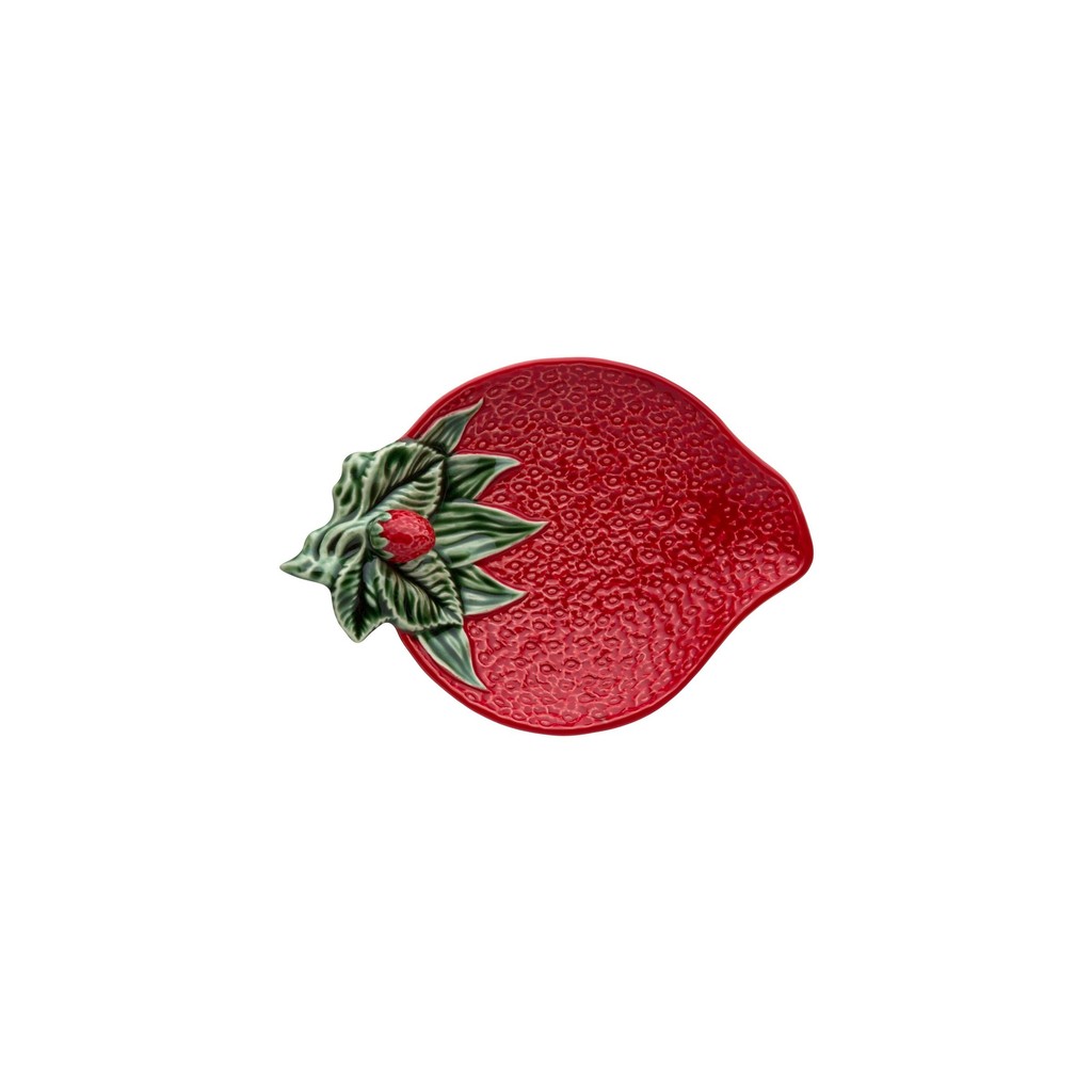 Bordallo Pinheiro Strawberry Olive Dish