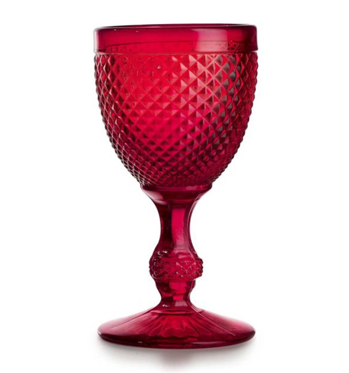 Vista Alegre Bicos Water Goblet Red Set of 4