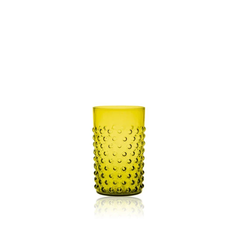 Klimchi Bonsai Green Hobnail Tumblers (set of 6)