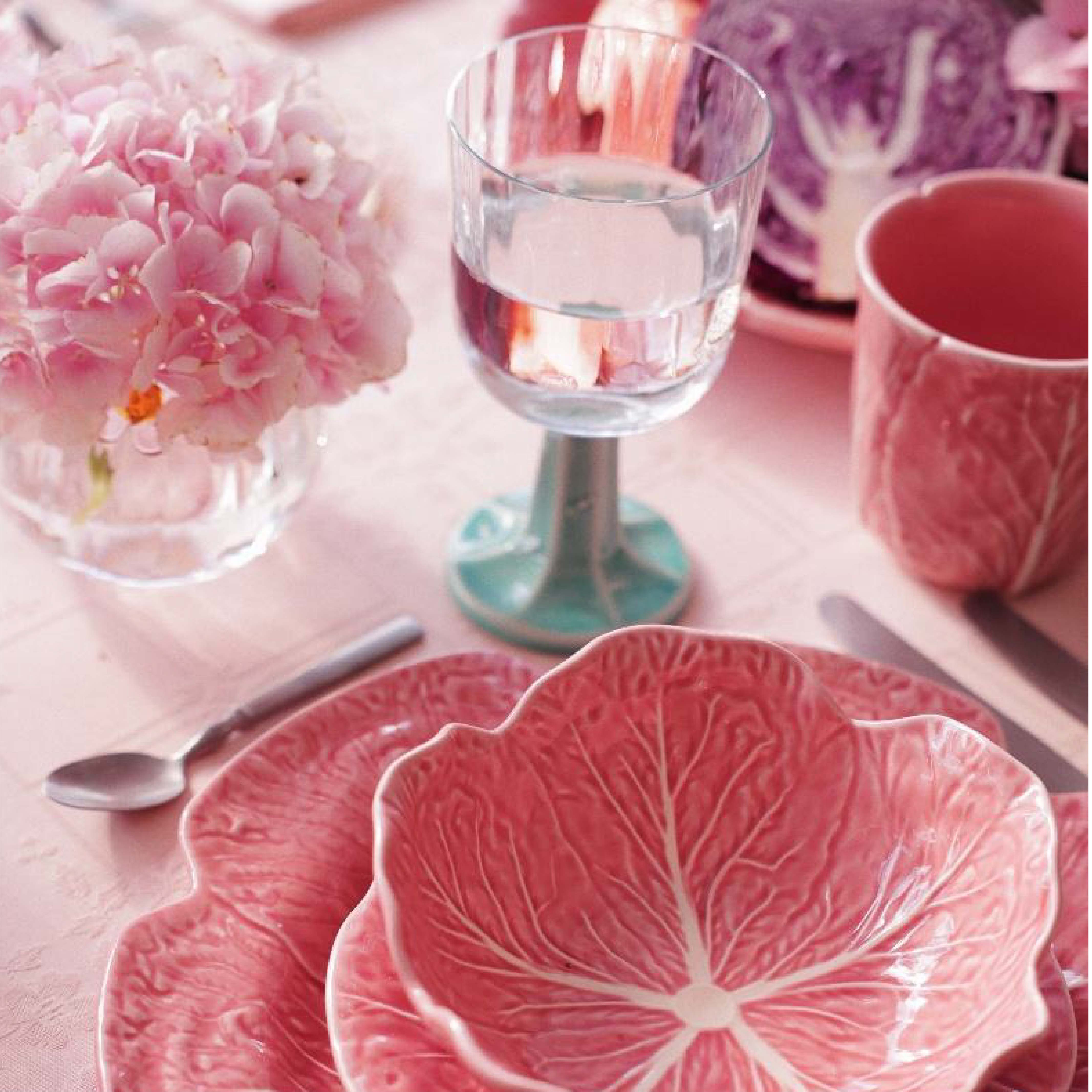 Bordallo Pinheiro Cabbage Pink Charger Plate