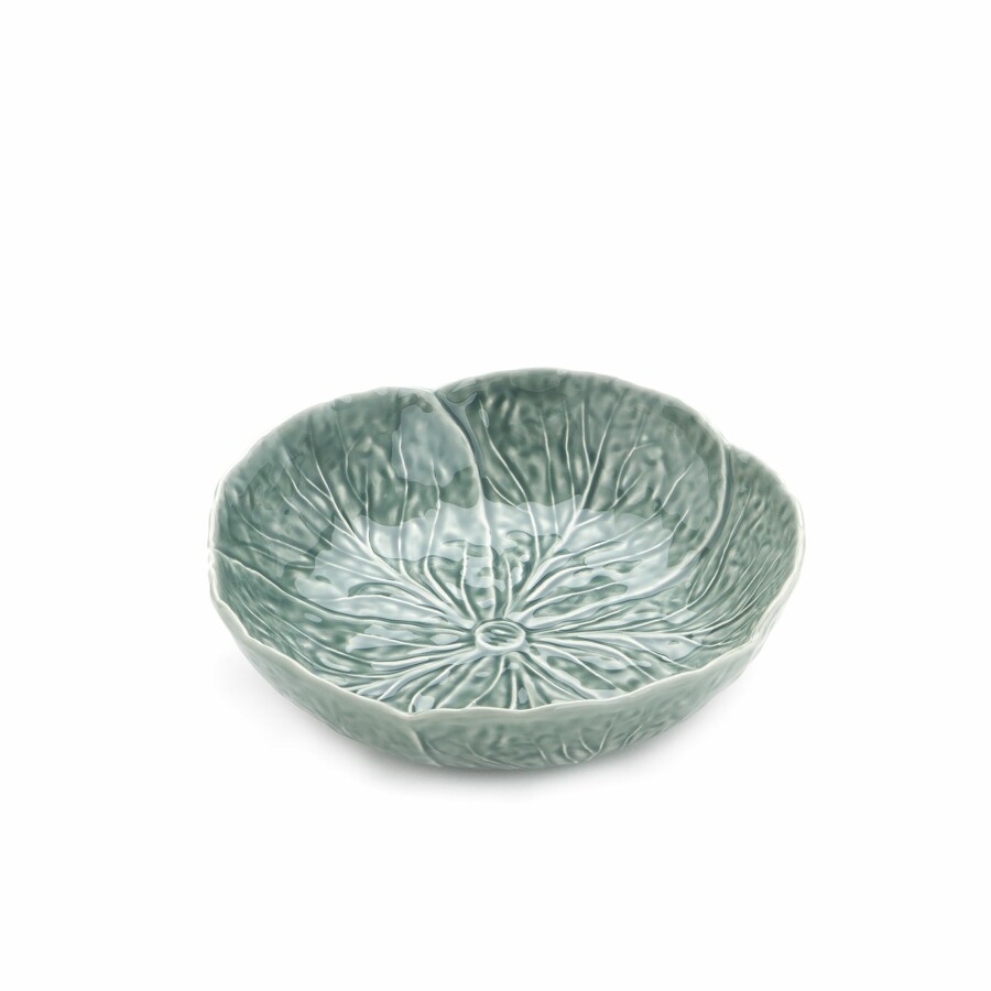 Bordallo Cabbage 22.5cm Bowl by Van Verre, Ice Blue