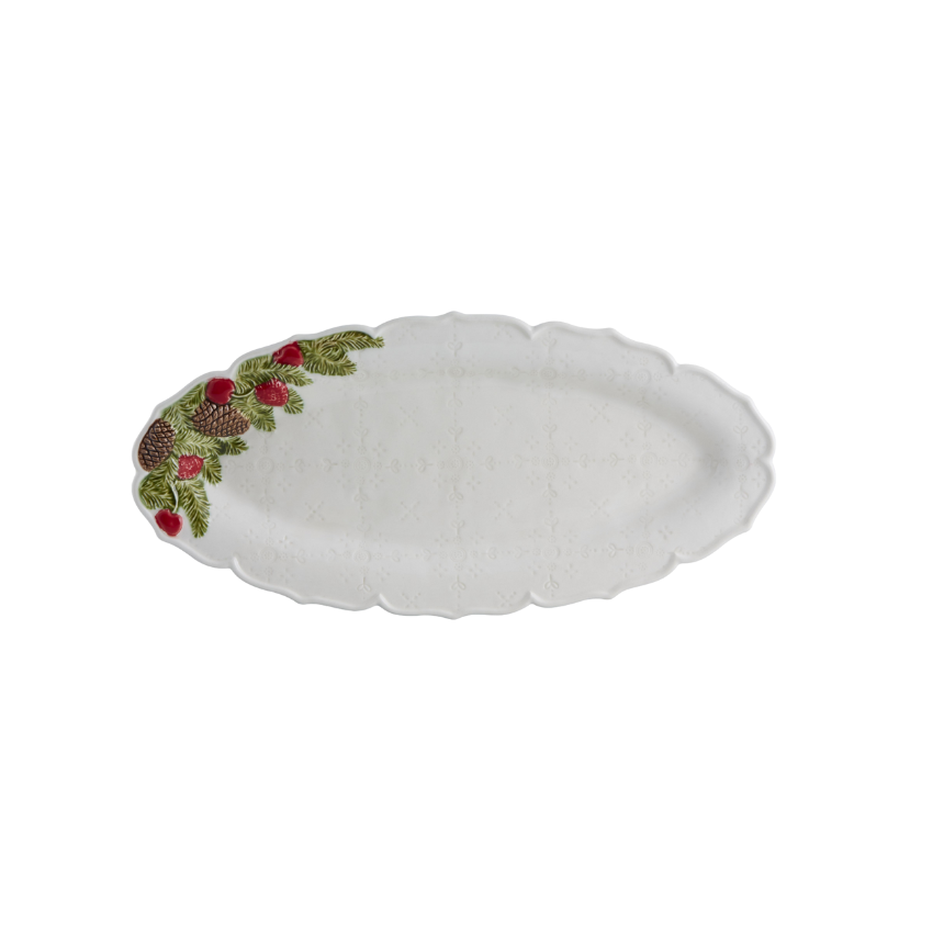 Bordallo Pinheiro Christmas Garland Large Platter 40