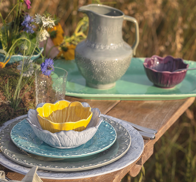 Bordallo Pinheiro Flora Large Bowl White