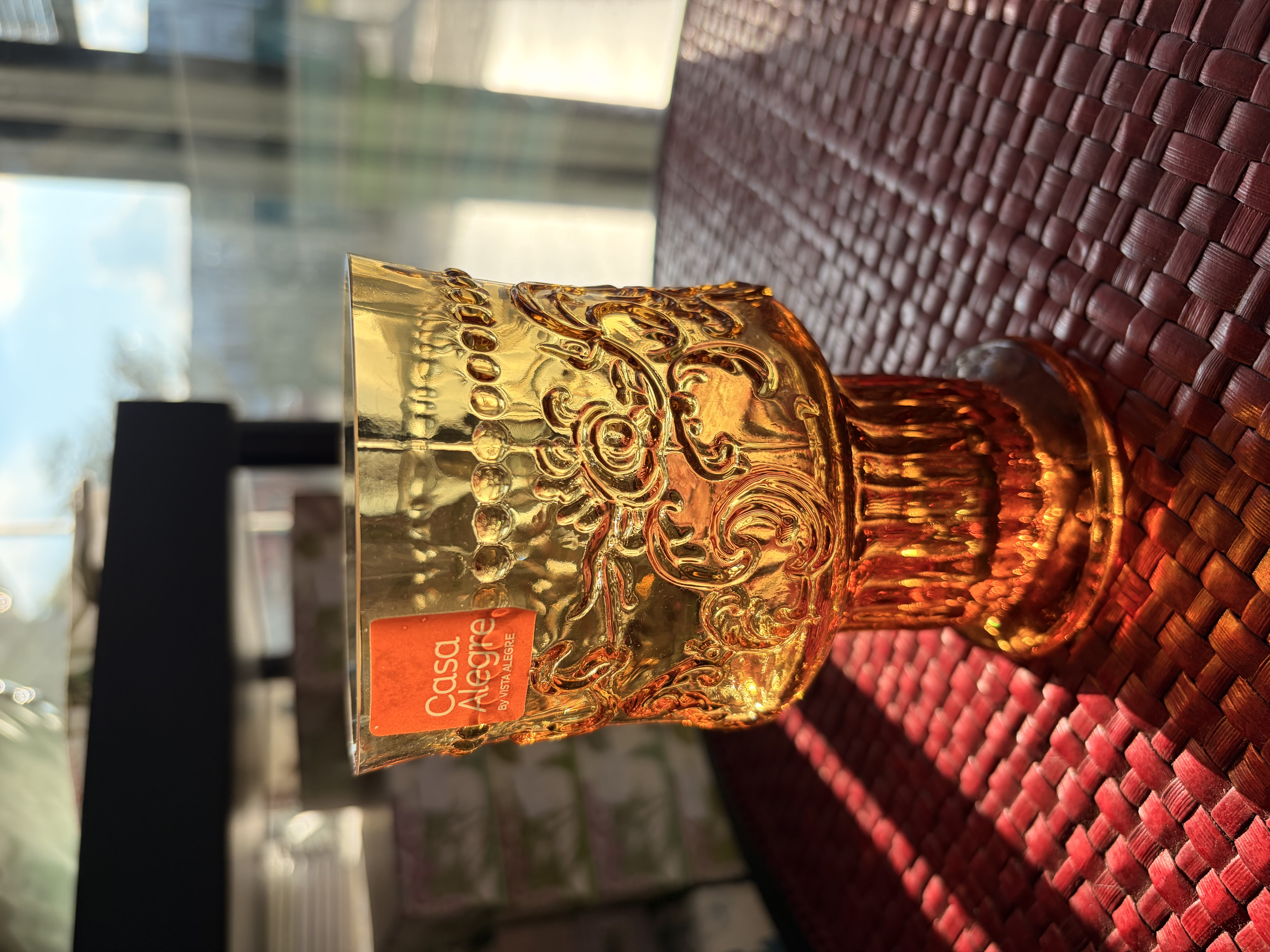 Casa Alegre Joy Glass Amber Set of 6