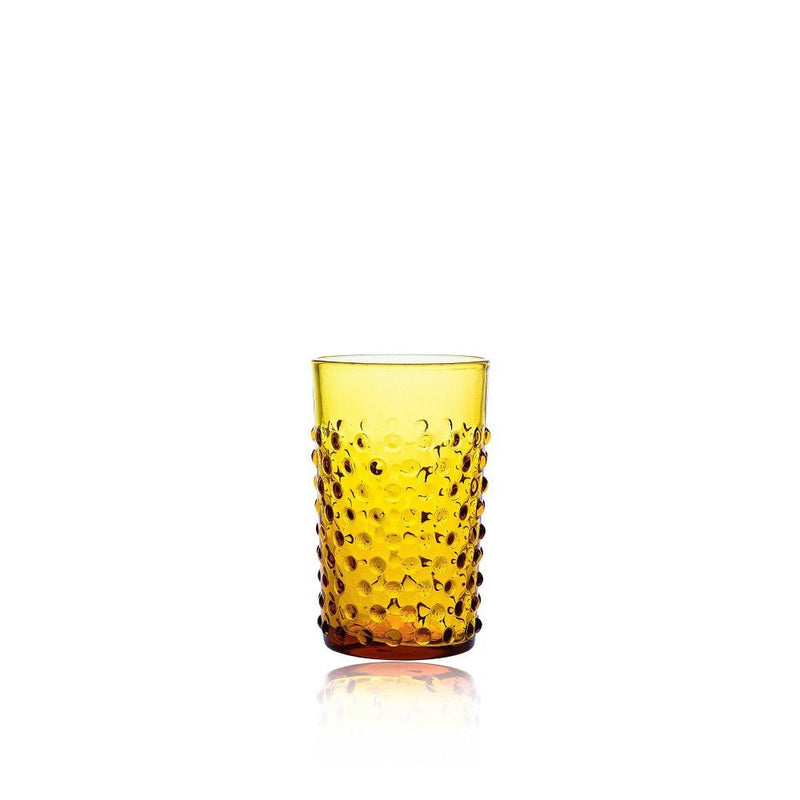 Klimchi Amber Hobnail Tumblers (set of 6)