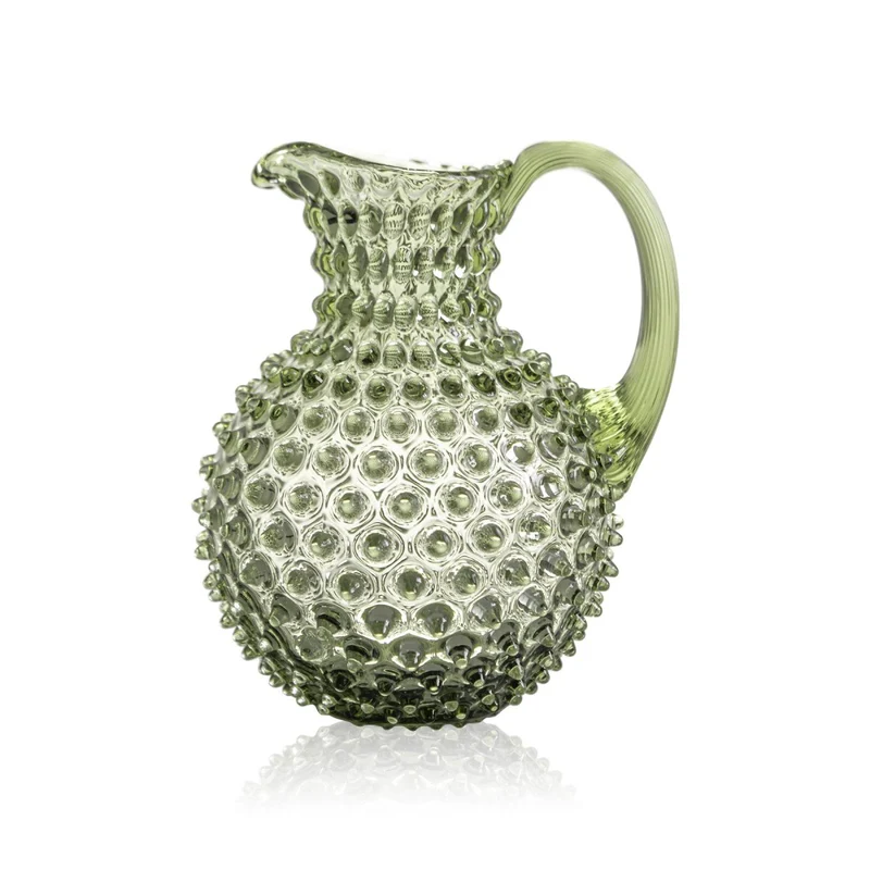 Klimchi Olive Green Hobnail Large Jug 2L