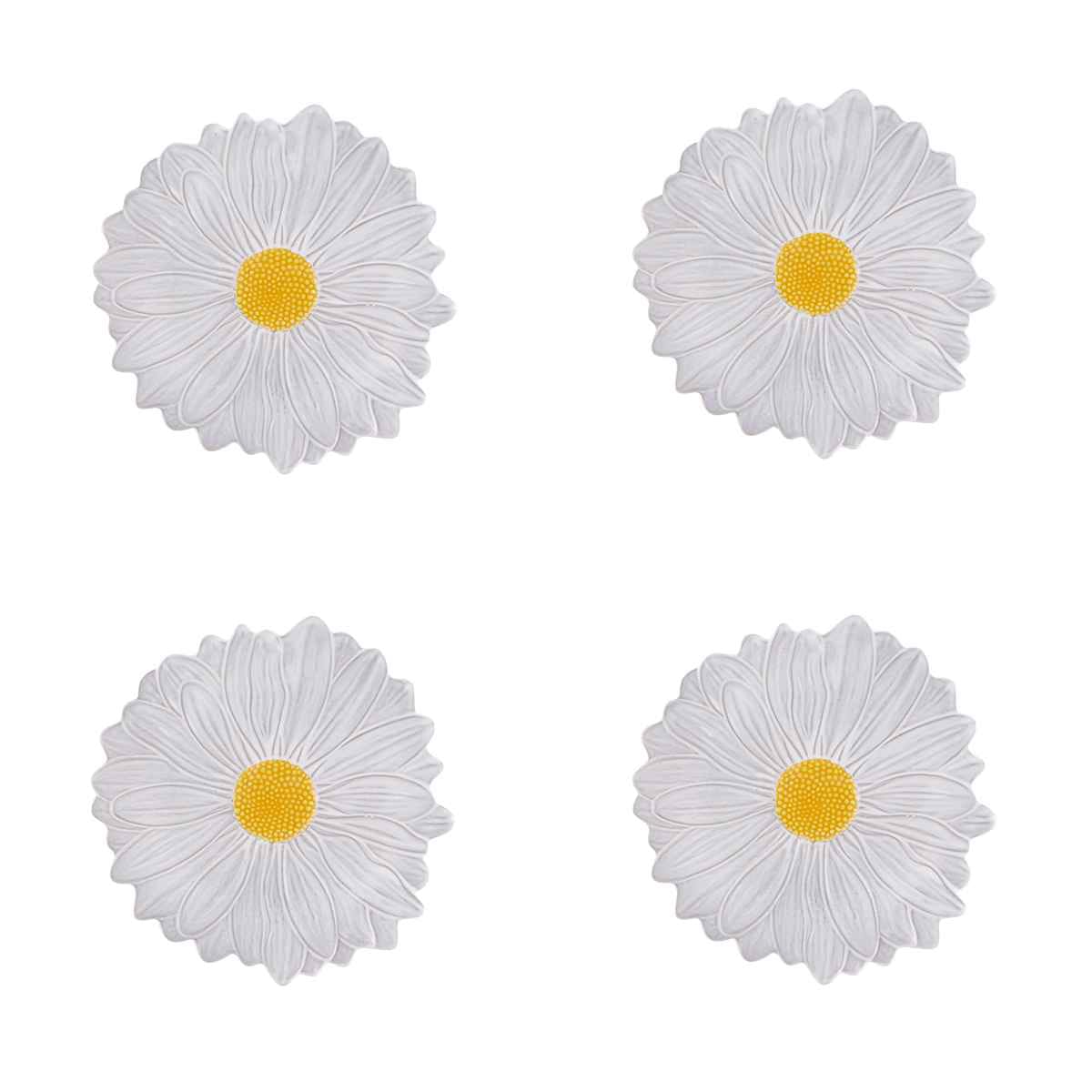 Bordallo Pinheiro Maria Flor Dessert Plate Daisy