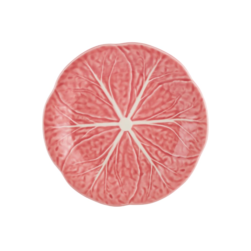 Bordallo Pinheiro Cabbage Pink Dessert Plate 19cm
