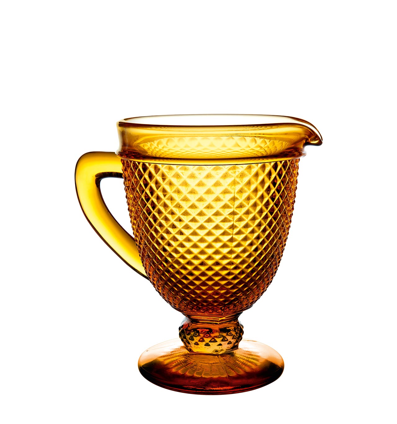 VISTA ALEGRE BICOS PITCHER AMBER