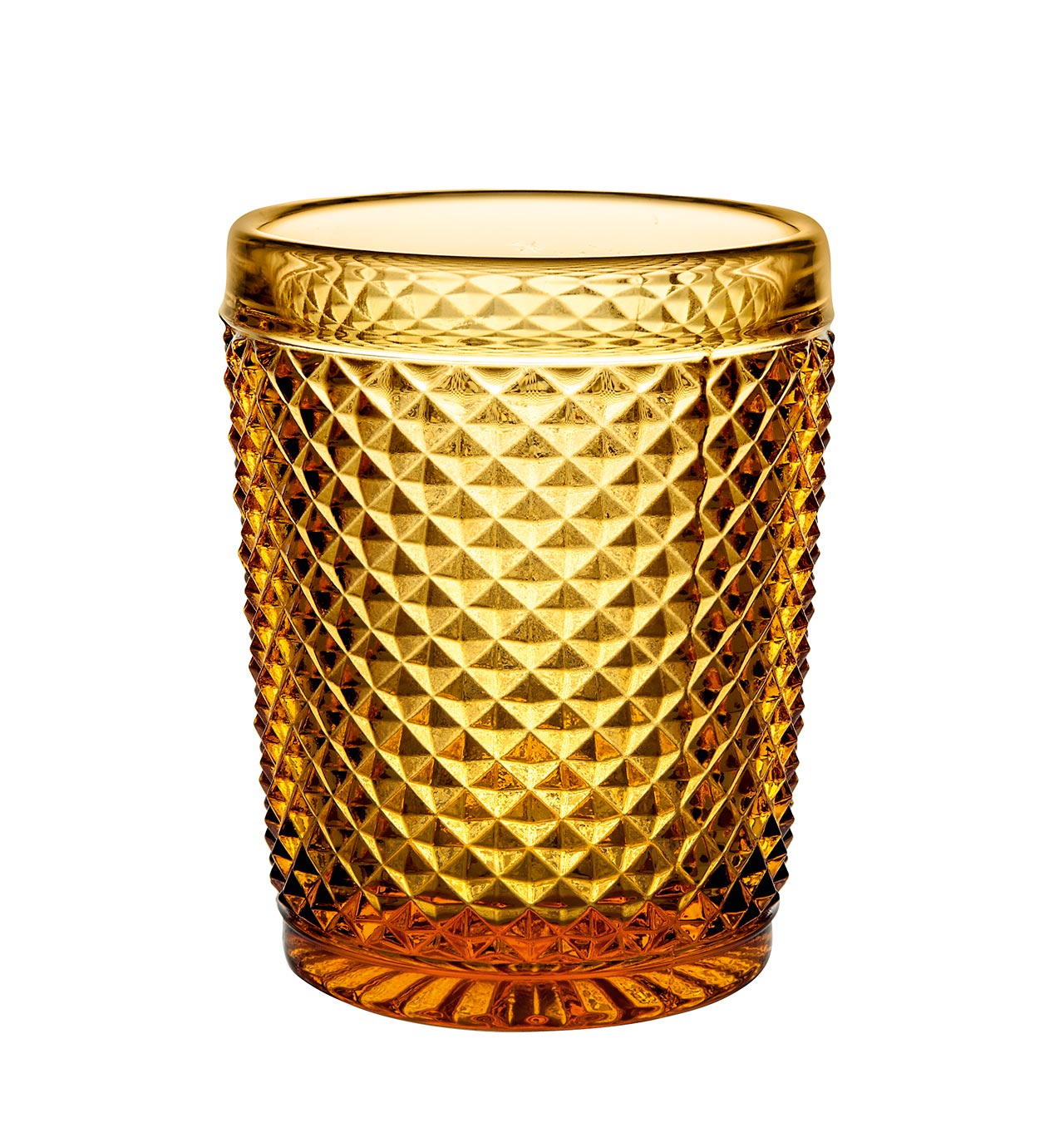 Vista Alegre Bicos Glass Amber Set of 4