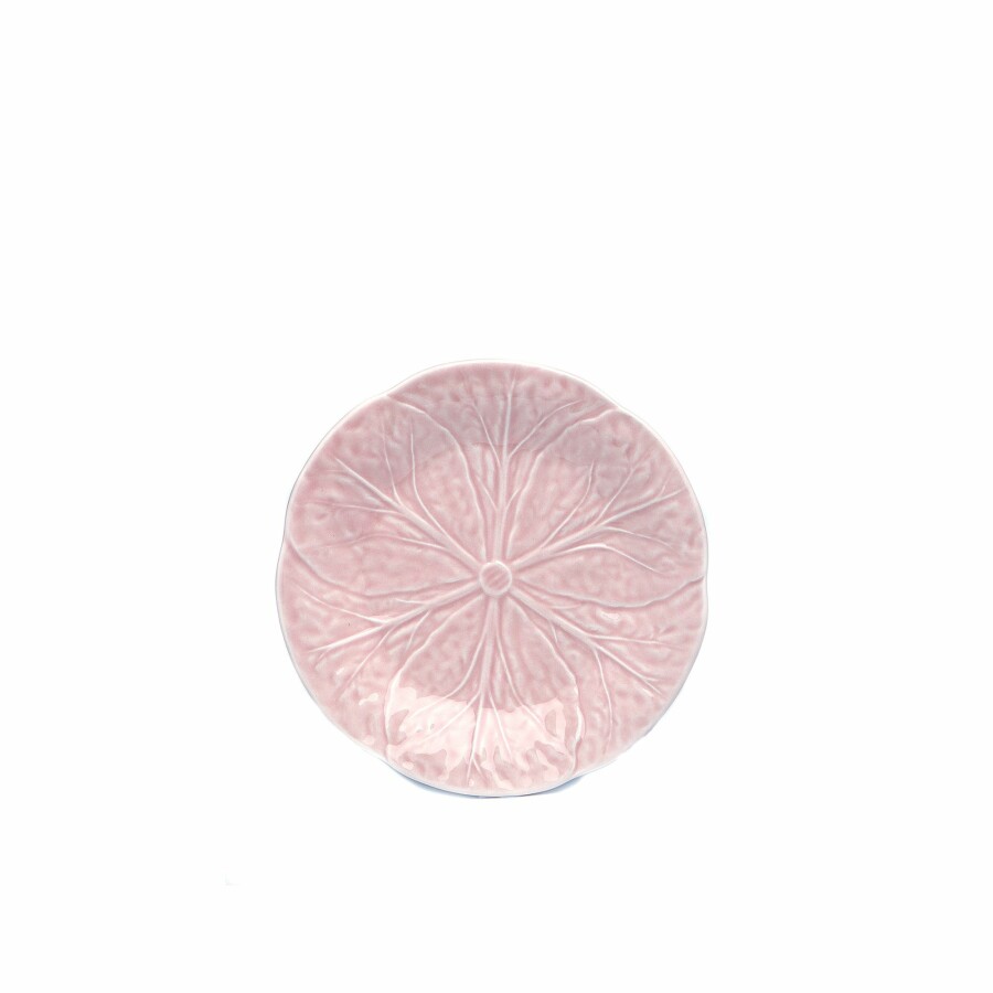 Bordallo Cabbage Dessert Plate by Van Verre, Powder Pink