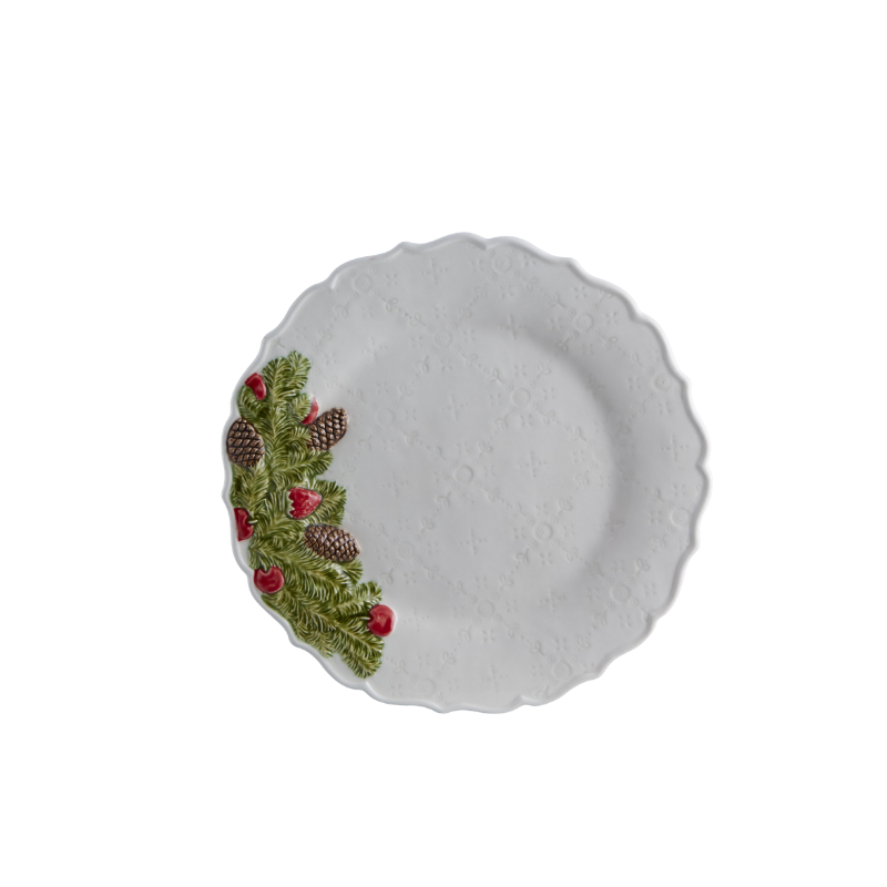 Bordallo Pinheiro Christmas Garland Dinner Plate
