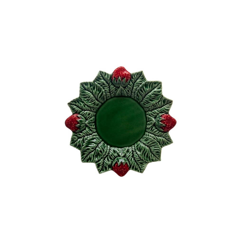 Bordallo Pinheiro Strawberry Dinner Plate 26