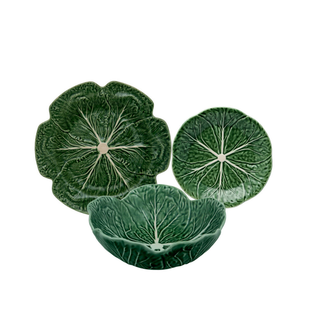 Bordallo Pinheiro Cabbage Set of 12 Green