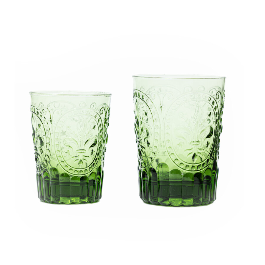Van Verre Fiore De Firenze Glass Green Set of 6 
