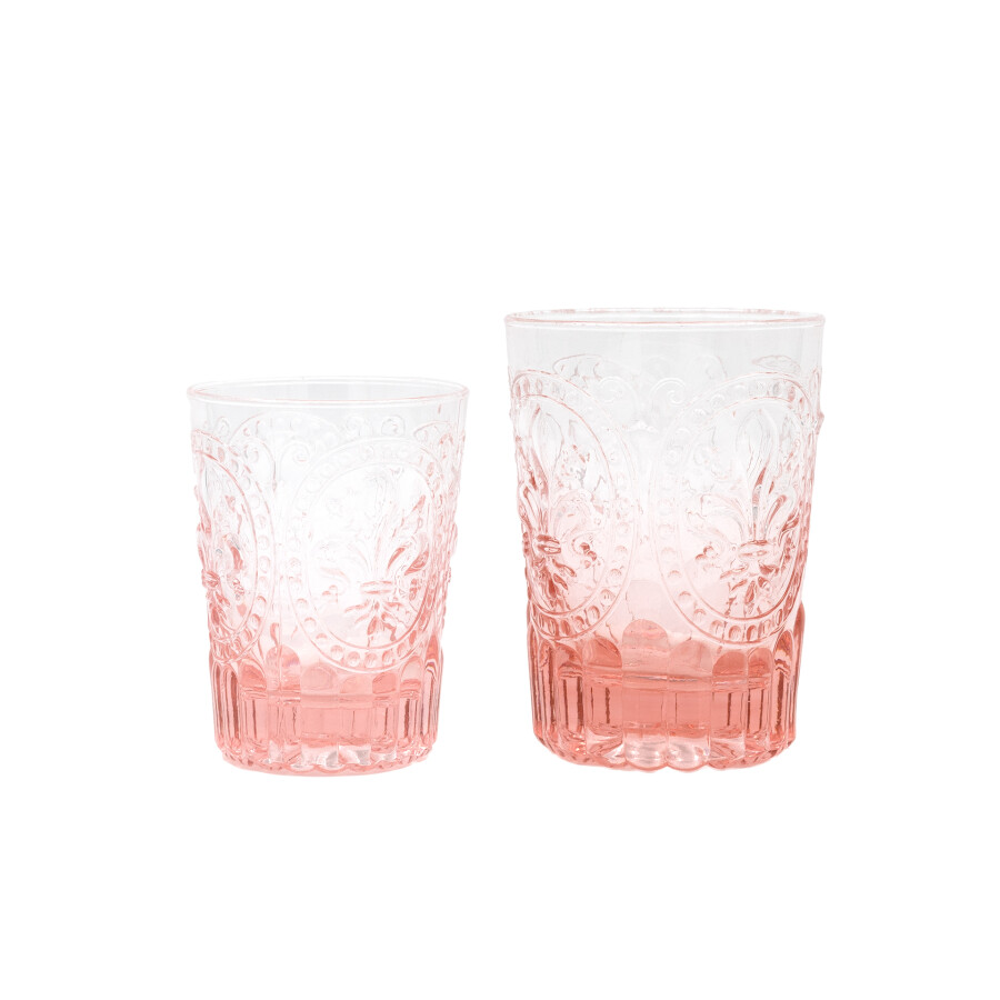 Van Verre Fiore De Firenze Glass Pink Set of 6 