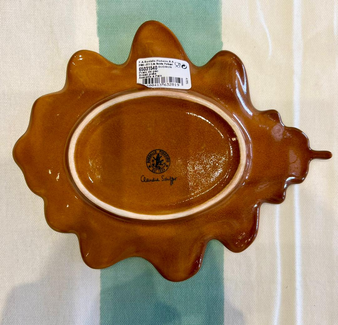 Bordallo Pinheiro Gudrun Bread Plate by Claudia Schiffer