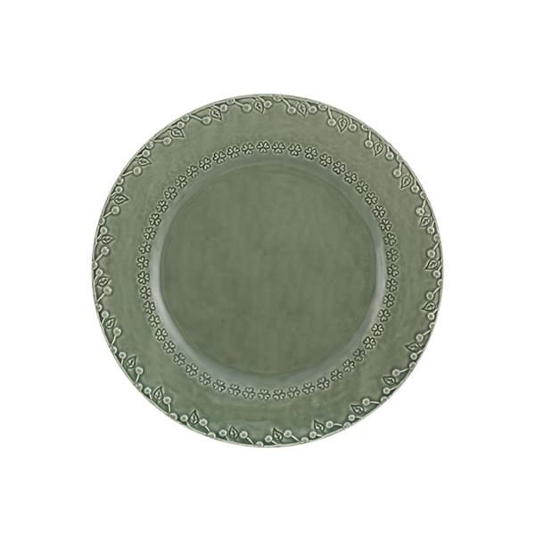Bordallo Pinheiro Flora Dinner Plate Grey
