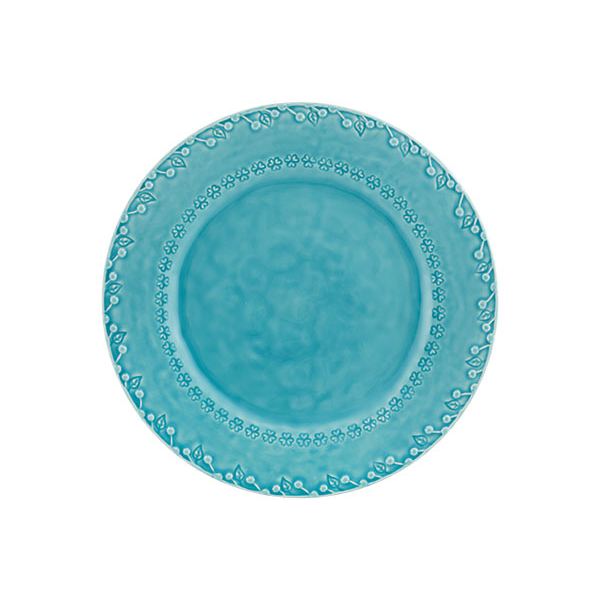 Bordallo Pinheiro Flora Dinner Plate Blue