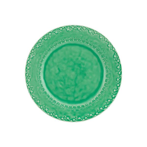 Bordallo Pinheiro Flora Green Dinner Plate
