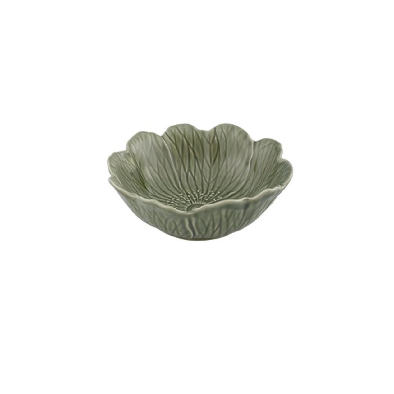 Bordallo Pinheiro Flora Large Bowl Grey